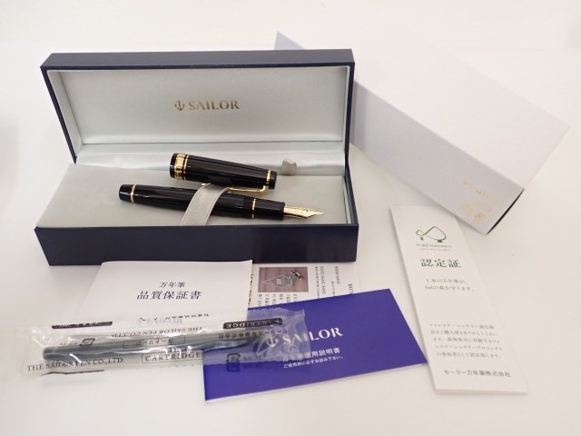 美品 SAILOR PROFESSIONAL GEAR 21K 875 MS セーラー 万年筆 プロフェッショナルギア ミュージック 元箱・説明書付 ≡ 6B4A6-19