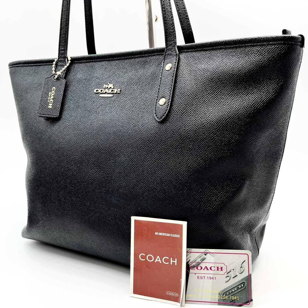 1円～◇極美品◇COACH コーチ トートバッグ ショルダーバッグ レザー 