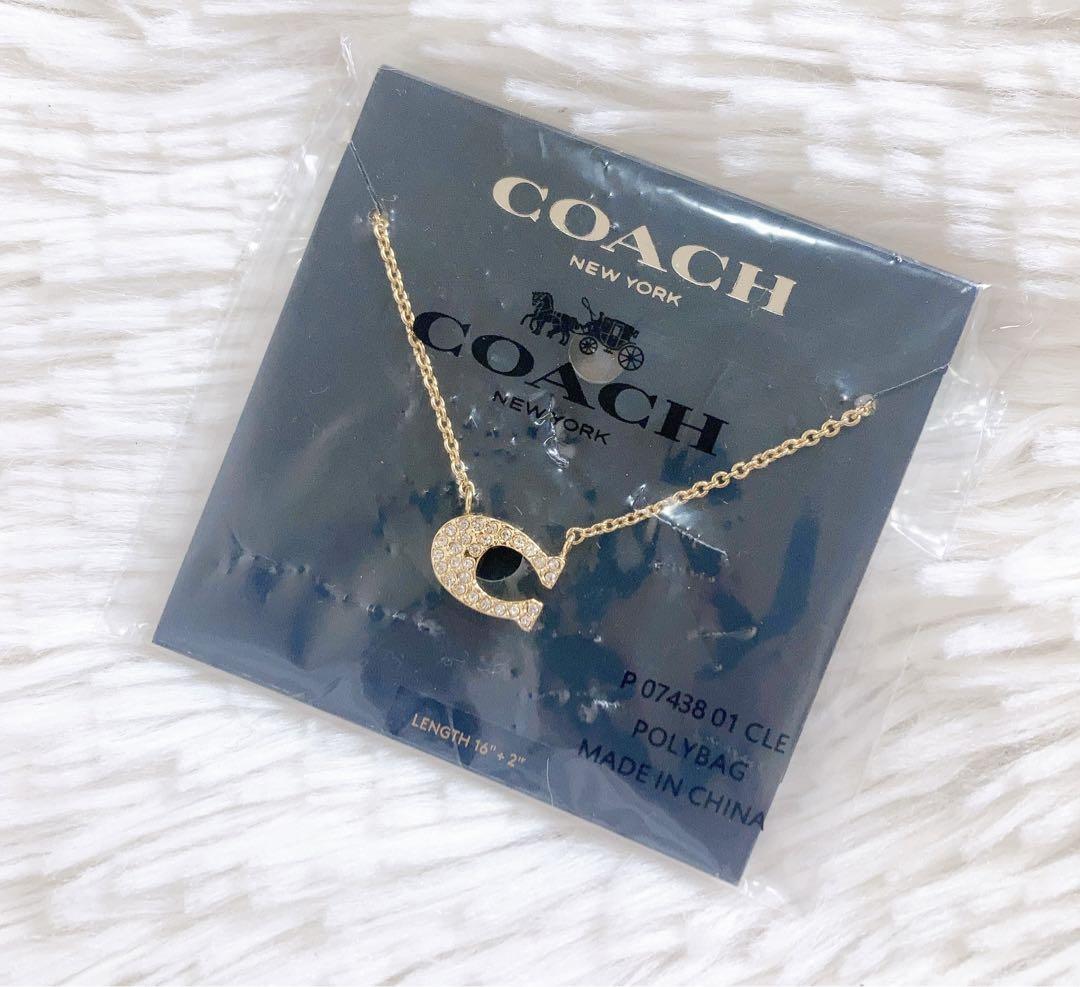 未使用COACH コーチ　ネックレス ゴールド Cロゴ