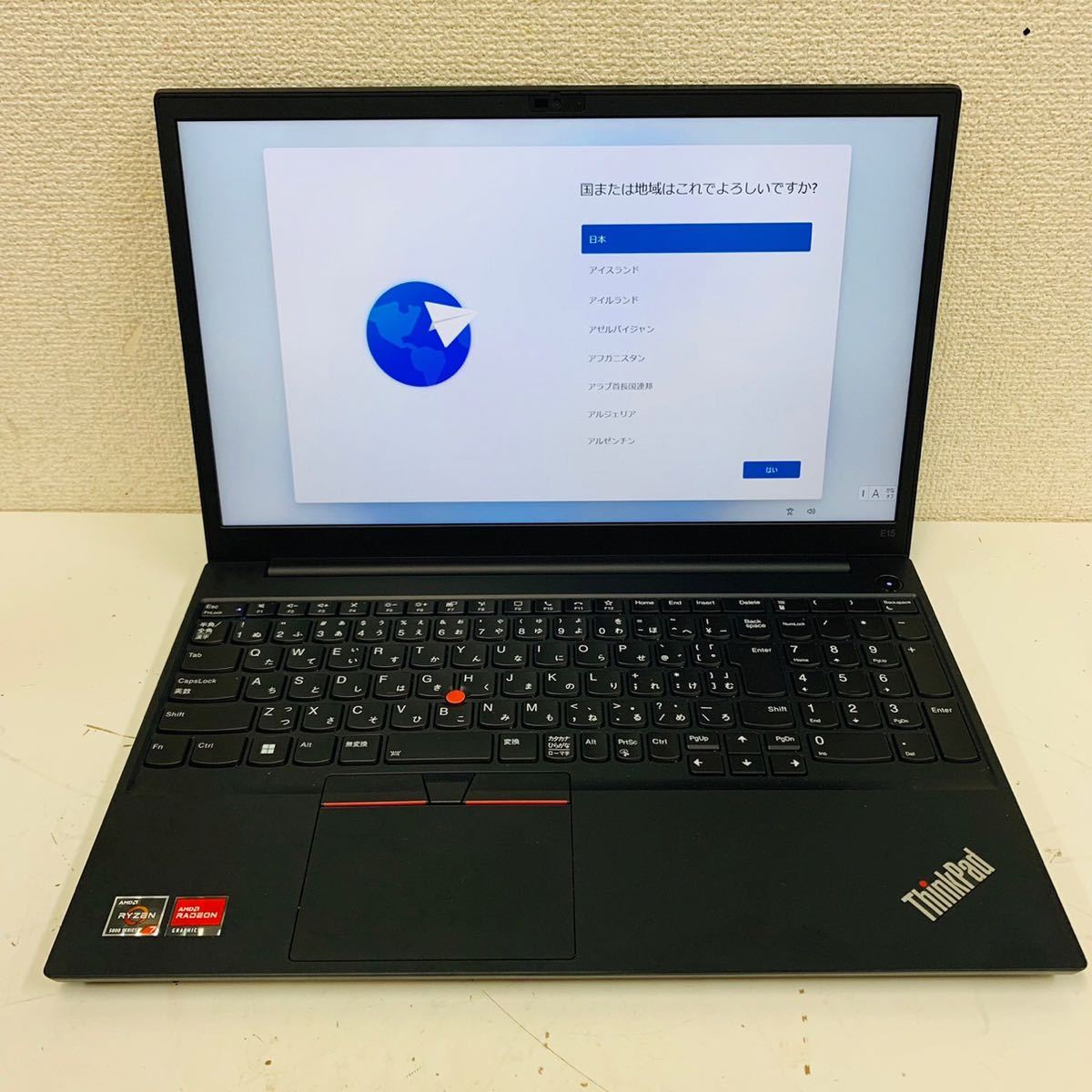 美品】Lenovo ThinkPad E15 Gen4 Ryzen7 5825U 24GB 512GB バッテリー