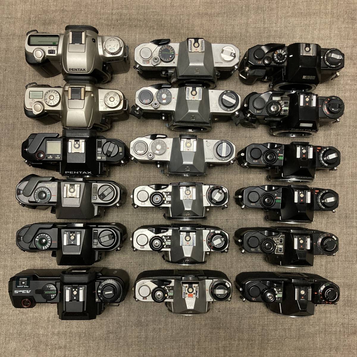 Kマウントカメラ 18台 / K2 KM superA MV1 MZ5 MZ10 P30 P50 ME ME super XR-8など / フィルムカメラ オールドカメラ / PENTAX RICOH