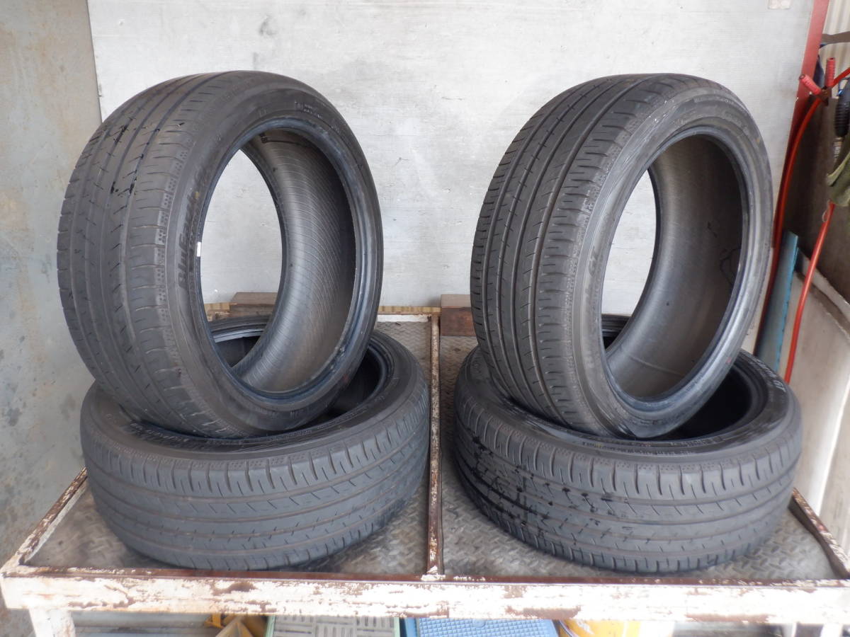 即決 ヨコハマ YOKOHAMA Blue Earth GT AE51 215/45R17 溝約5mm 2021年製 中古 タイヤ 4本 /60(30)【H0811T-1】宅配不可(福通営業所止)