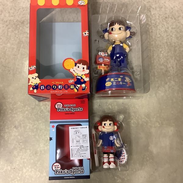 不二家　ペコちゃん貯金箱　人形　赤台 不二家 ペコちゃん貯金箱 人形 赤台 不二家 ペコちゃん貯金箱 人形 赤台 -