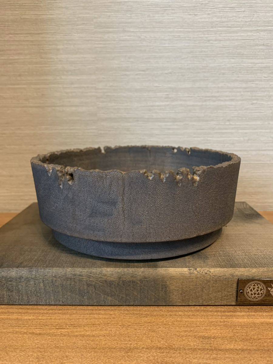 【 たけろうポット】ムシクイ 大鉢 ちぎり 植物鉢 鉢 検〉botanizeボタナイズ SRL 根本博幸 鶴仙園 raw life factory goujin