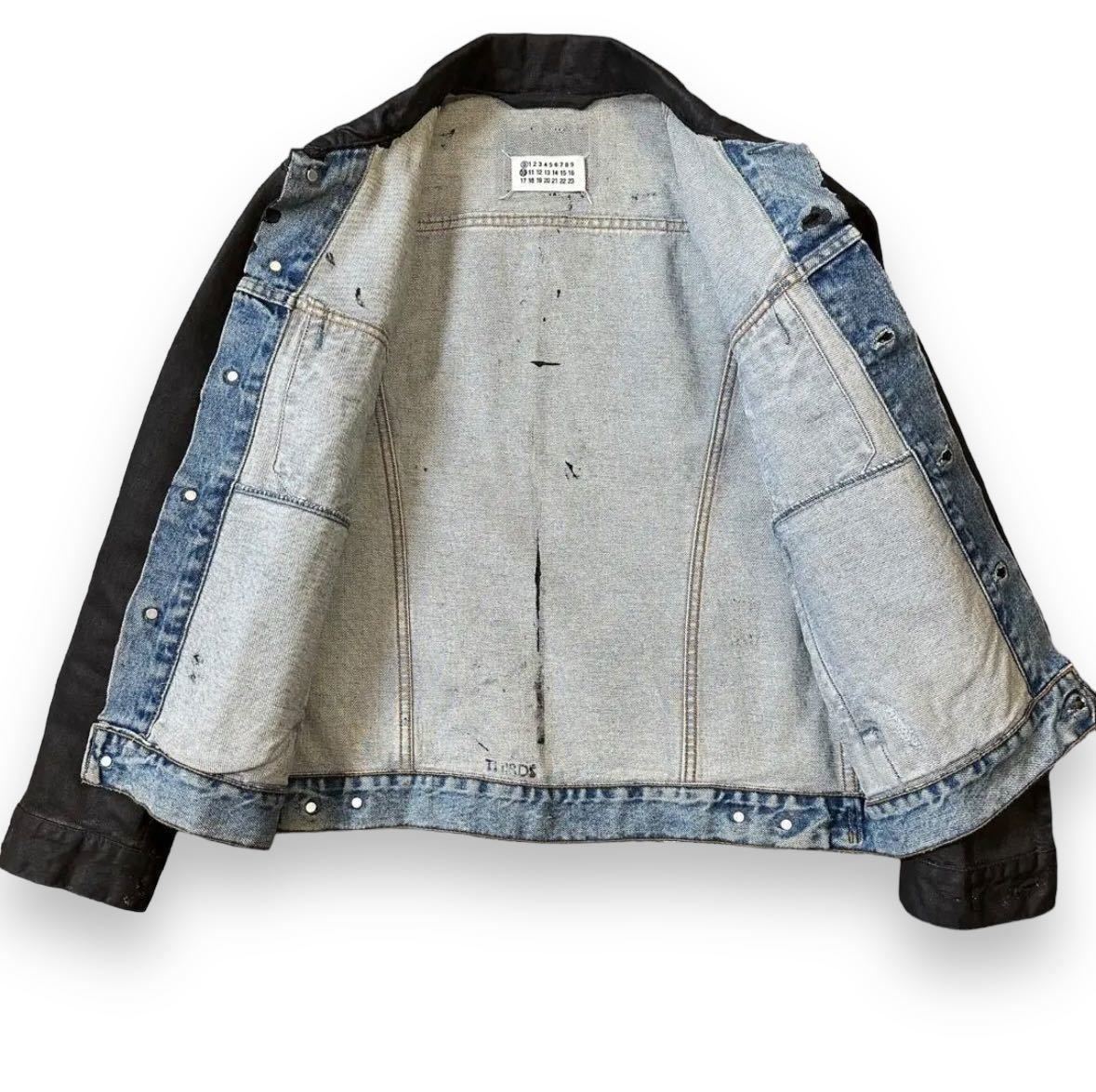 Martin Margiela 0 ⑩ Artisanal Paint Coating Denim Jacket 