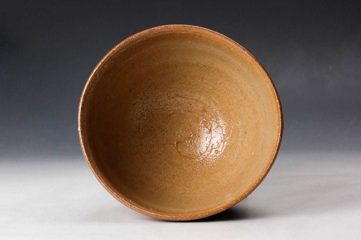 西岡小十 絵唐津茶碗 共箱 茶道具 本物保証 共箱 西岡小十 本物保証
