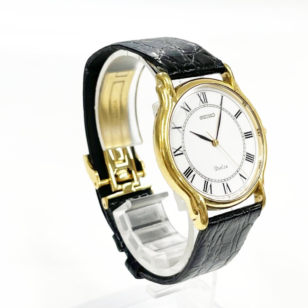 1円スタート】SEIKO セイコー 5S21-8A00 Dolce ドルチェ GP×革ベルト 
