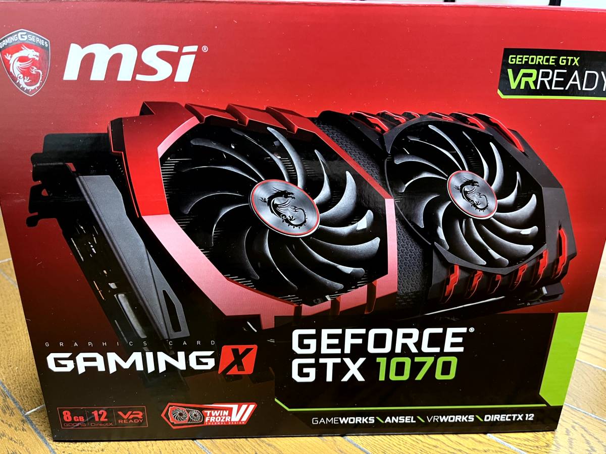 MSI GeForce GTX 1070 GAMING X 8G ジャンク扱い