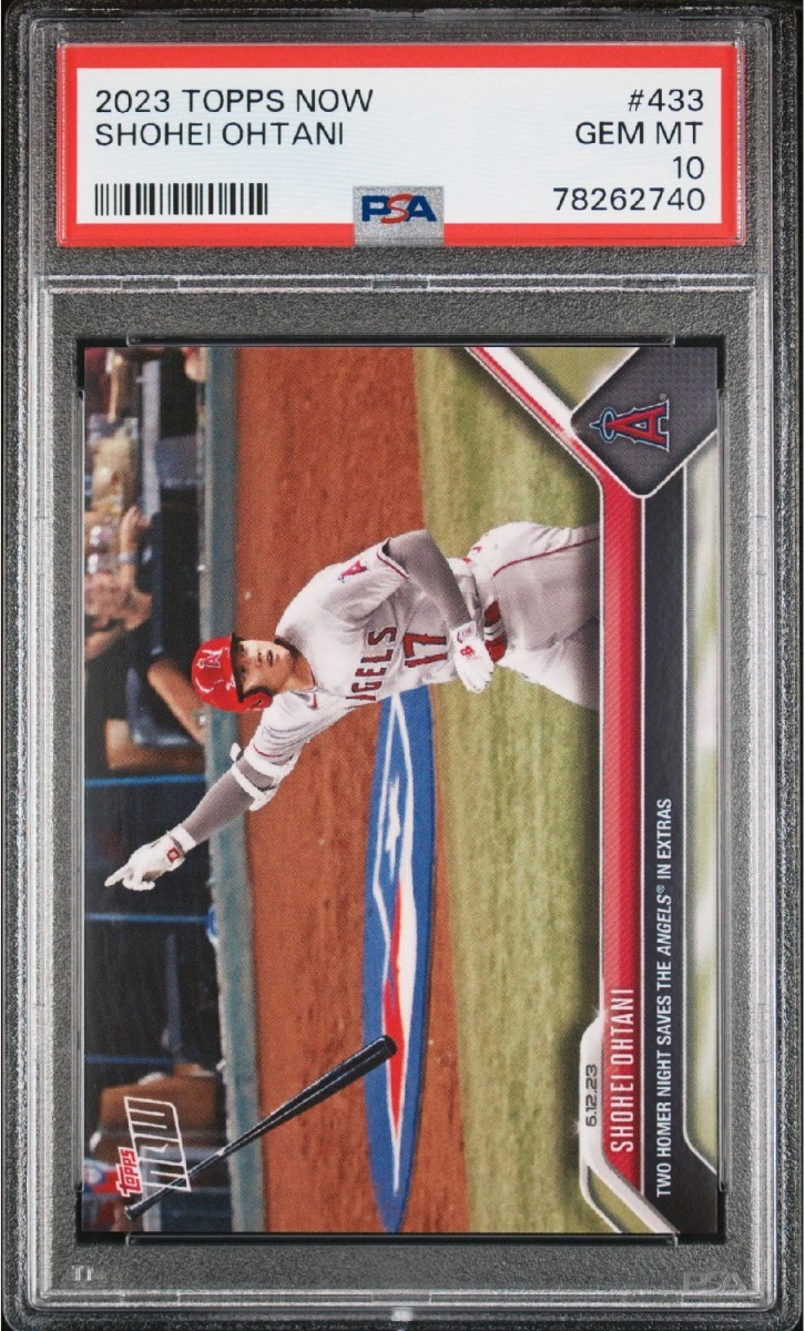 1円出品 PSA10 Topps Now トップスナウ 大谷翔平 433 エンゼルス 2023