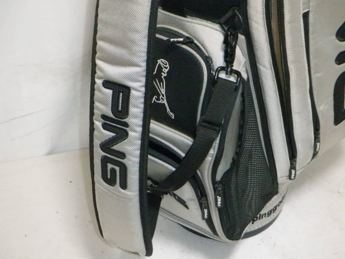 PING☆ピン☆マルチポケット☆9.0型☆良品☆カート(BK) PING☆