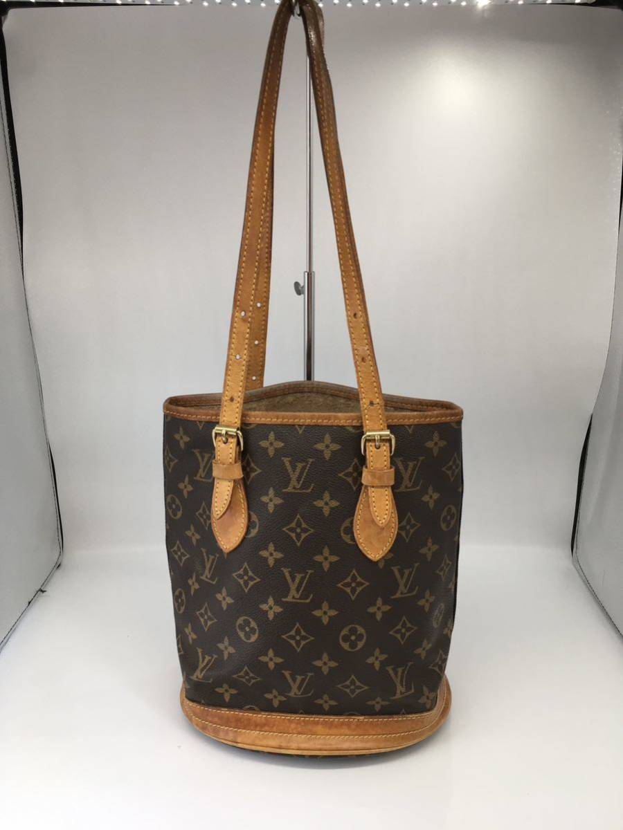 1円【ルイヴィトン 】LOUIS VUITTON プチバケット ショルダーバック