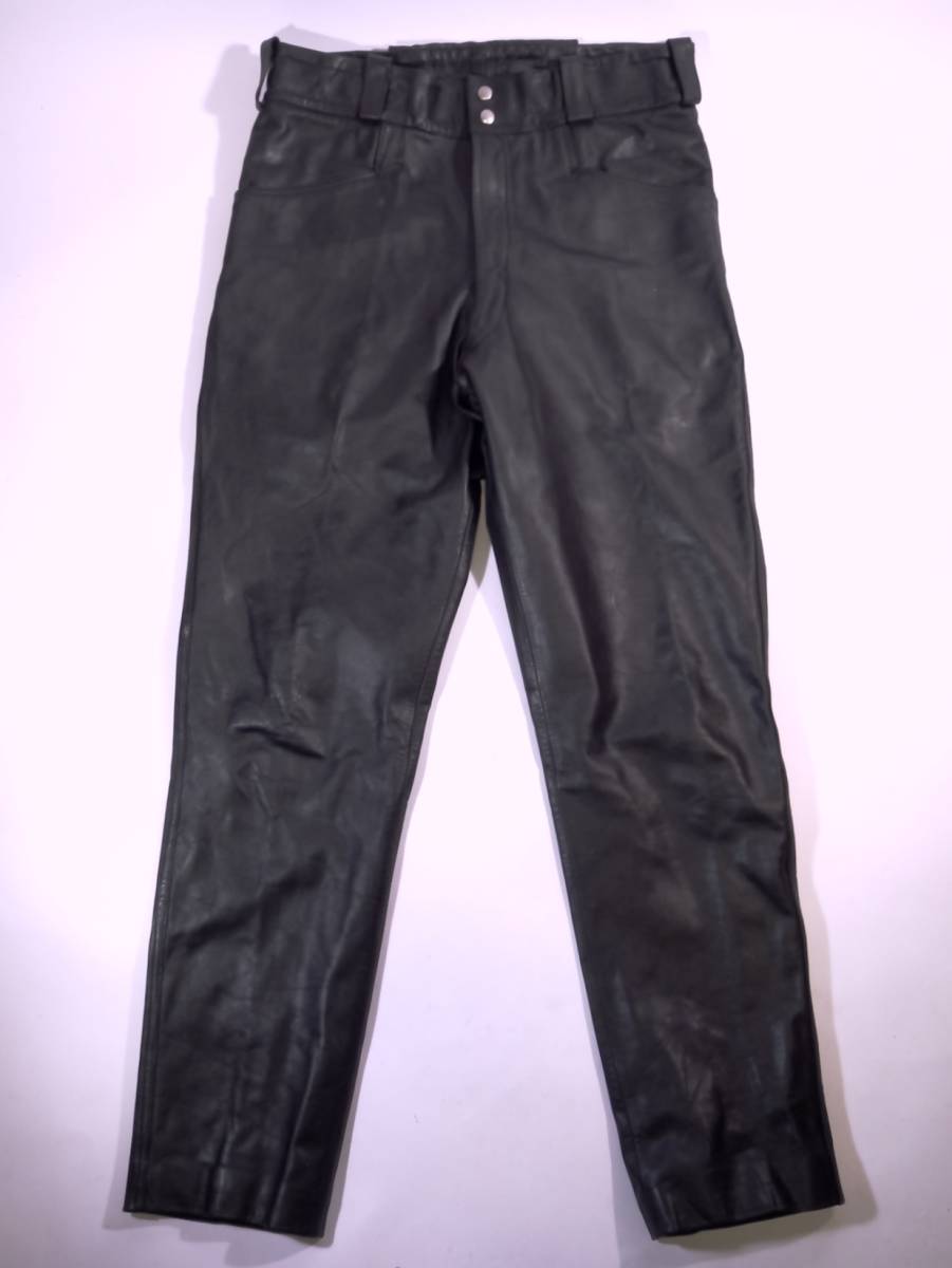 極上革質 ルイスレザー 70年代 希少スクエアパッチ スポーツマン ブラック/黒 40 美品 1970s Vintage Lewis Leathers Sportsman Black ルイスレザー Lewis サイクロン 22年製 Yahoo!オークション ベルトMサイズ中古