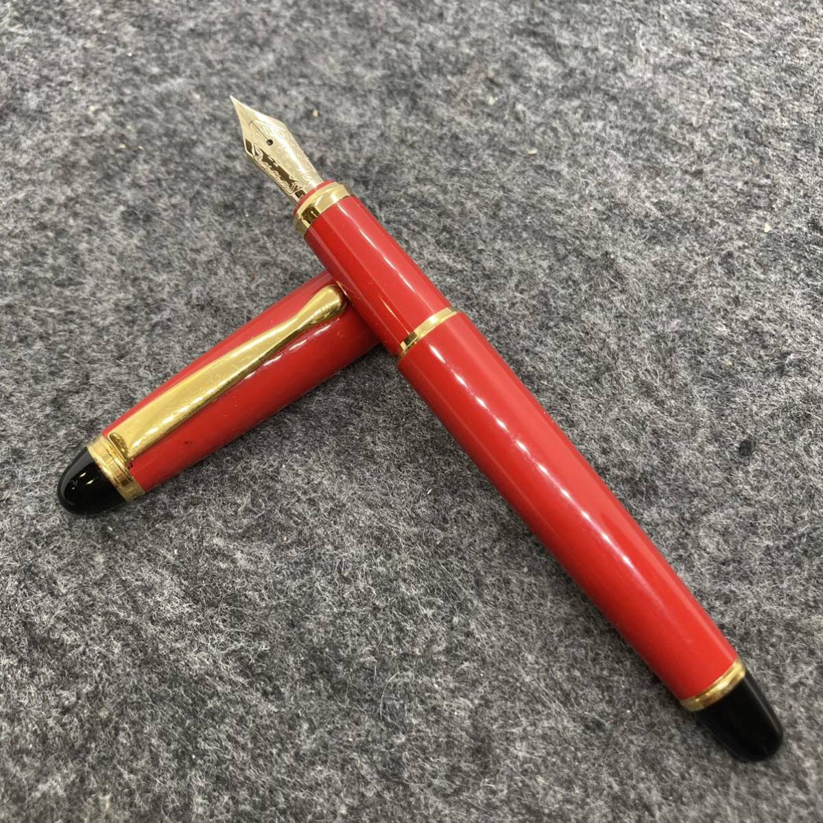 PE114□PILOT パイロット 万年筆 CUSTOM カスタム 98 レッド 筆記