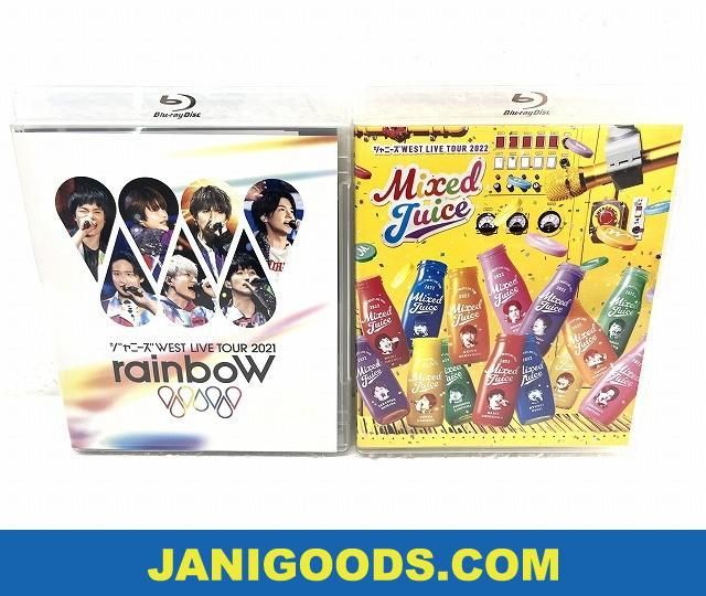 ジャニーズWEST Blu-rayセット LIVE TOUR 2021 rainboW/LIVE TOUR 2022 Mixed Juice 通常仕様 2点 【美品 同梱可】ジ