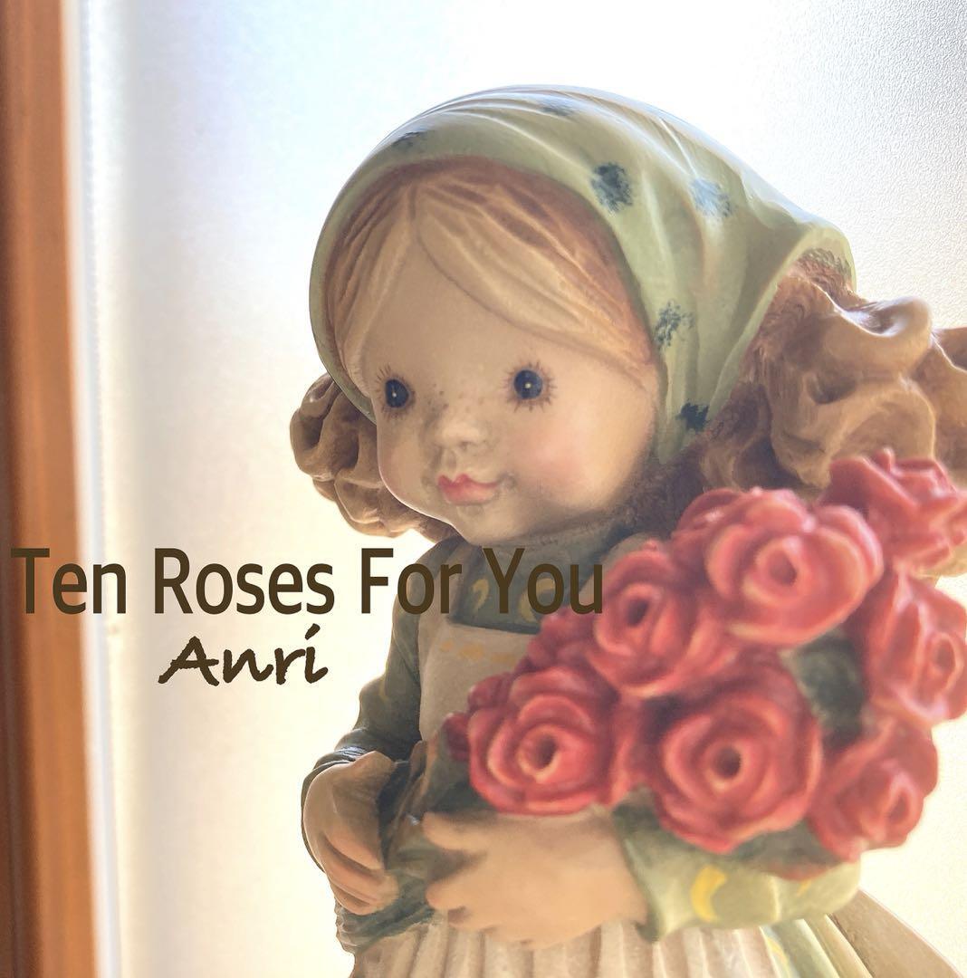 anri アンリ人形 サラケイ【Ten Roses For You】16cm 木彫り 人形