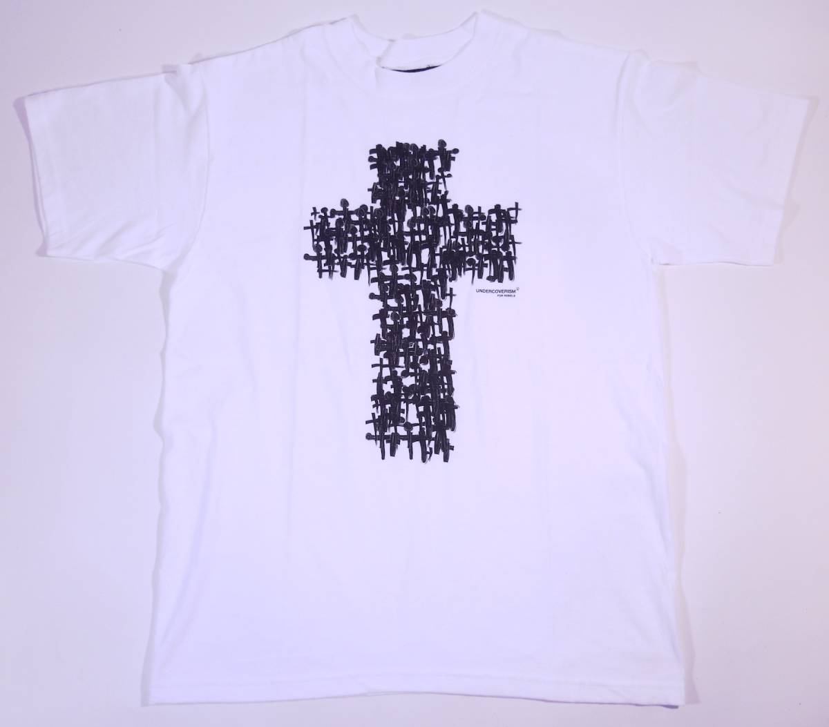 即完売 アンダーカバー 2002AW/魔女の細胞分裂 極少生産 超希少 JONIO手描きクロス柄クロスTシャツ M 新品未使用 undercover/undercoverism