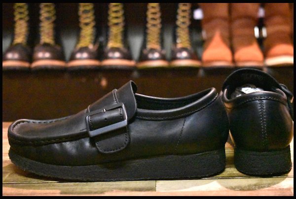 CLARKS Wallabee Monk ブラック wallabee monkの通販