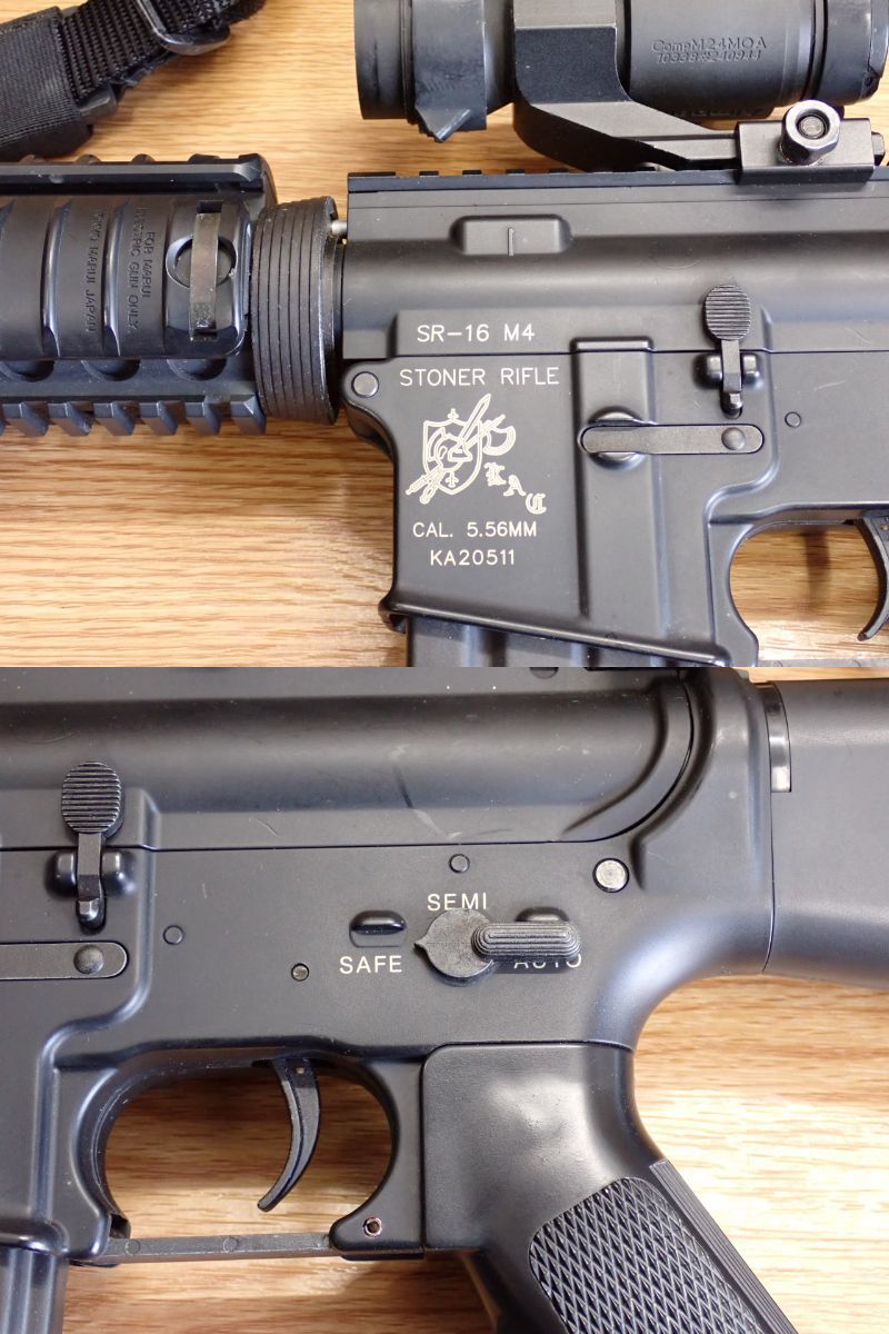 UH968 1円 東京マルイ ナイツ SR-16 M4カービン 電動ガン マガジン×3 
