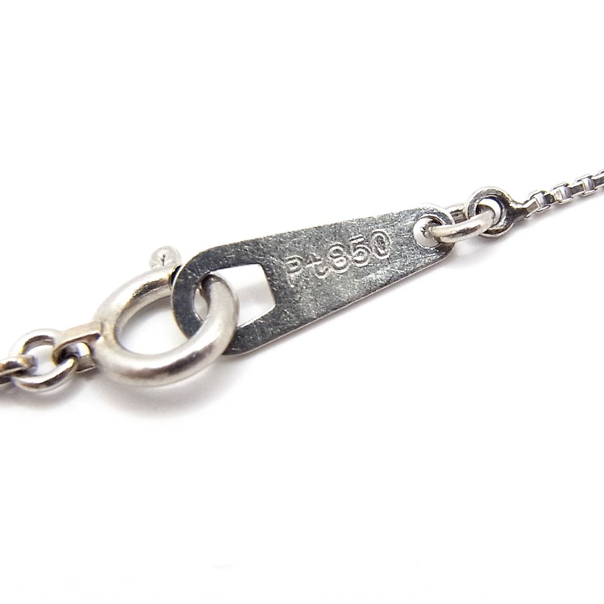PT850/PT900 ダイヤモンド クロス ネックレス 0.50ct 3.4g 長さ：約 