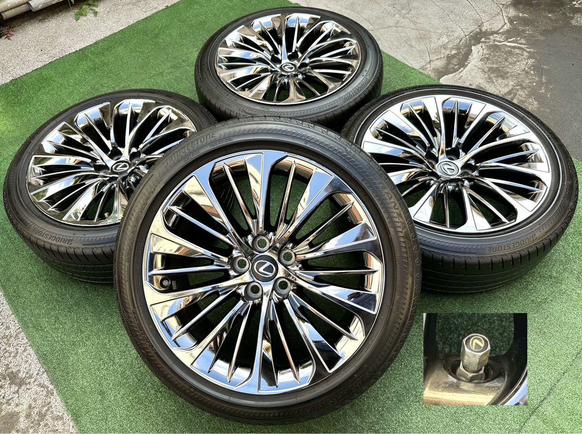 レクサス LS500h 純正 オプション 20インチ ホイール☆BRIDGESTONE RFT 