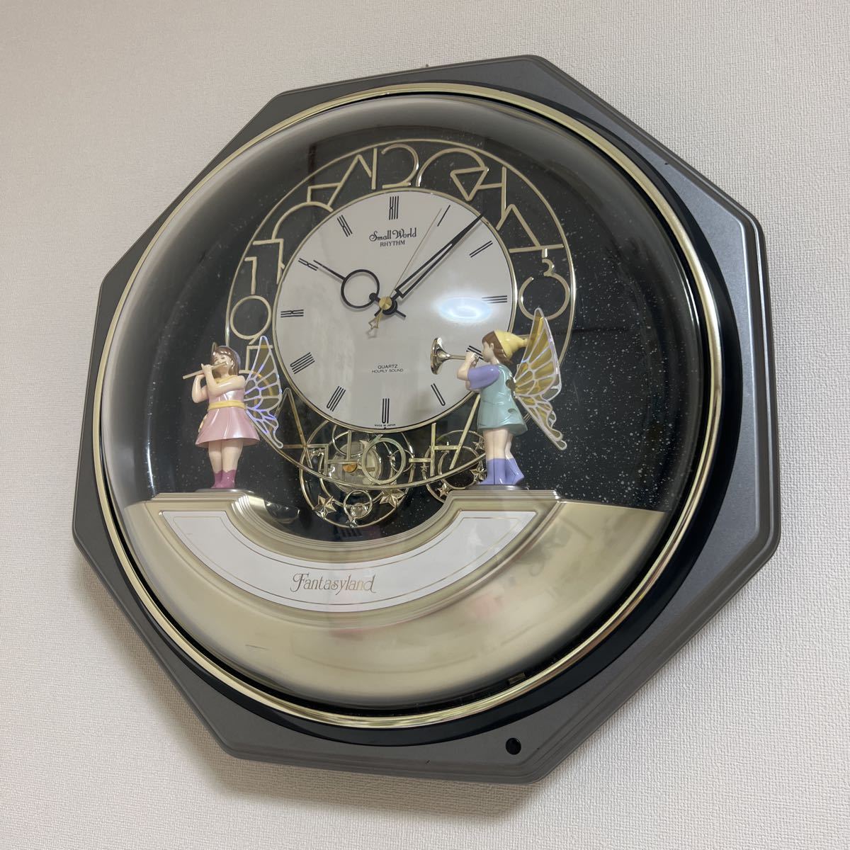 RHYTHM Small World ファンタジーランド661 4MH661RH02 からくり時計 掛け時計 妖精達のパフォーマンス クォーツ リズム時計