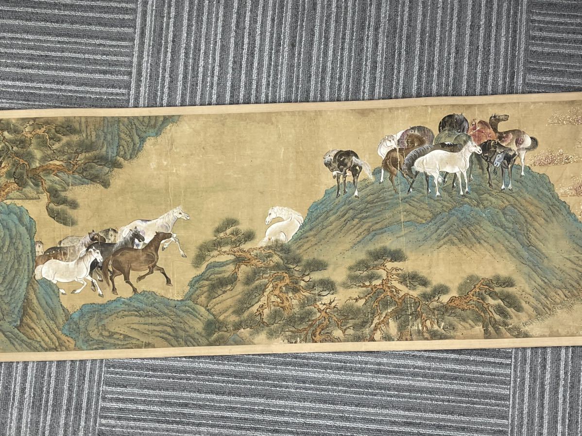 2026年最新Yahoo!オークション 肉筆 掛軸 掛け軸 -掛け軸 山水画(美術
