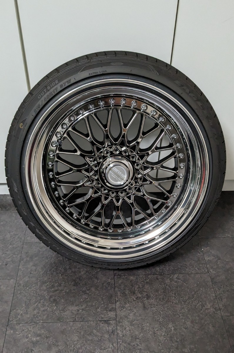 Chevlon racing M2 17インチ PCD:4H-100 F:9J+20/R:9J+32 GOOD YEAR LS 