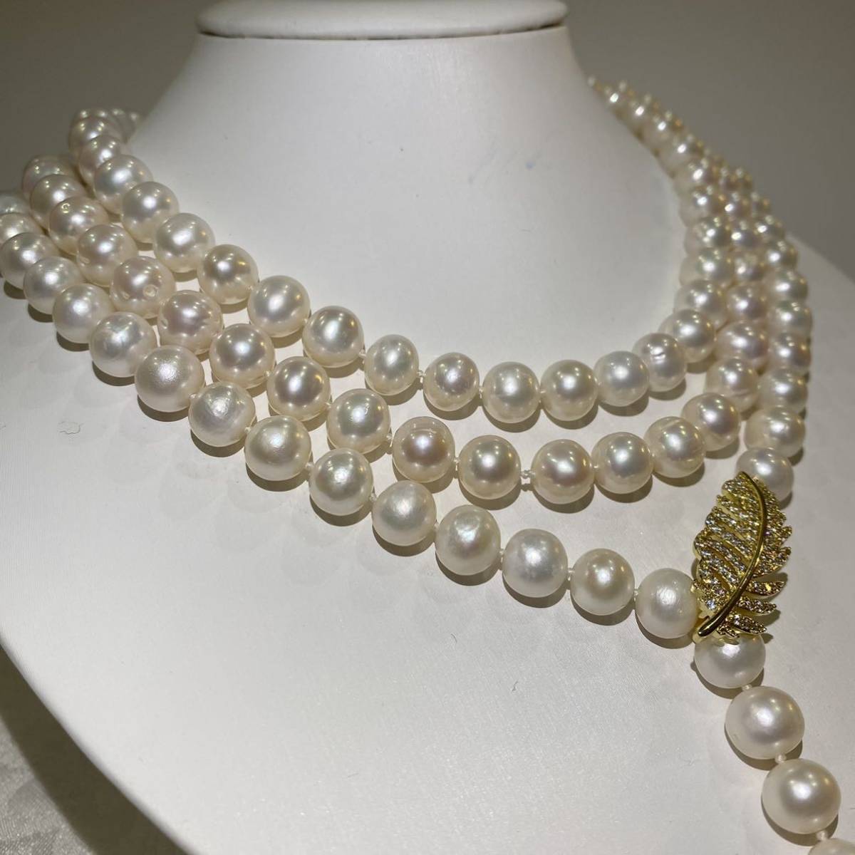 本真珠ネックレス8-9mm 天然パール120cm ロングネックレス 【公式通販】