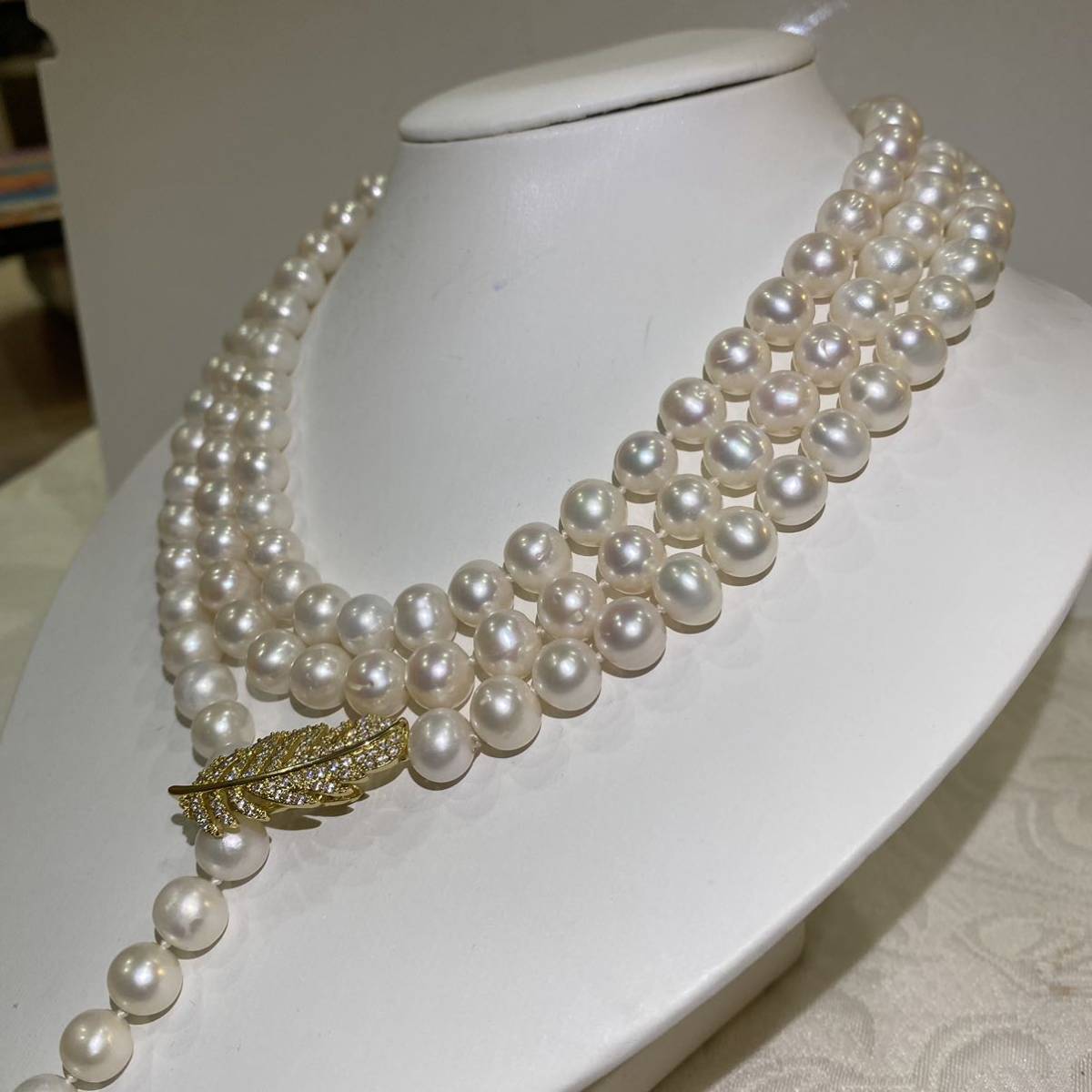 本真珠ネックレス8-9mm 天然パール120cm ロングネックレス 【公式通販】