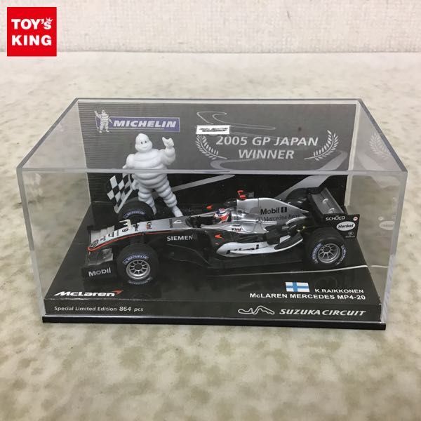 1円〜 ミニチャンプス 1/43 マクラーレン メルセデス MP4-20 2005 日本