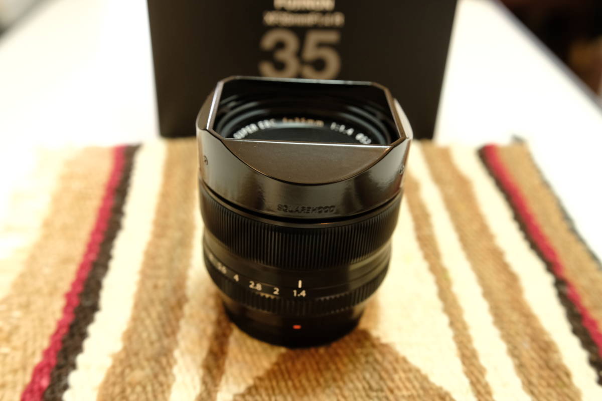 送料込 FUJIFILM XF35mm F1.4 R 室内試し撮りのみ 保護フィルター 希少