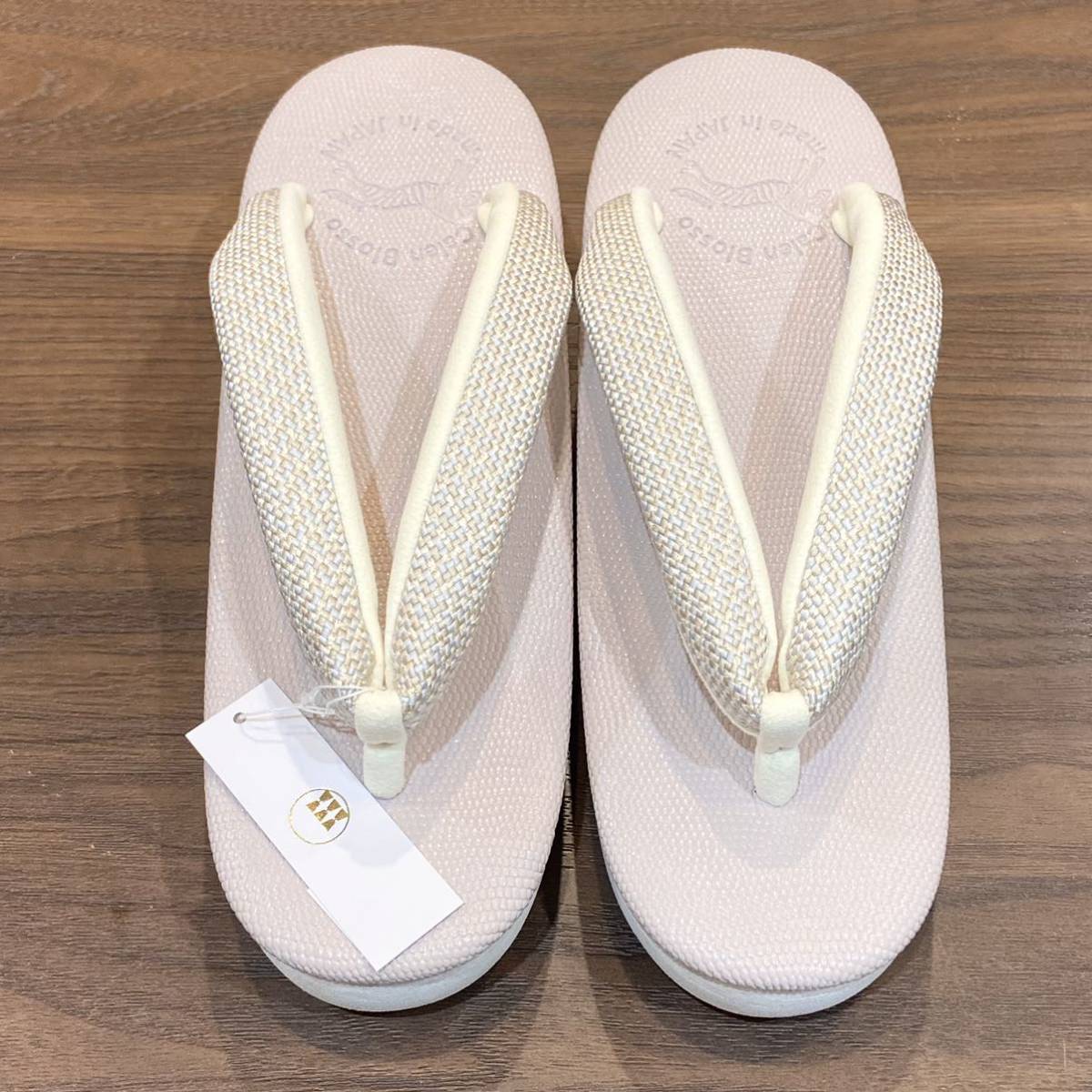 【Calen Blosso】カレンブロッソ　カフェ草履　ラベンダー　渡敬組紐　M