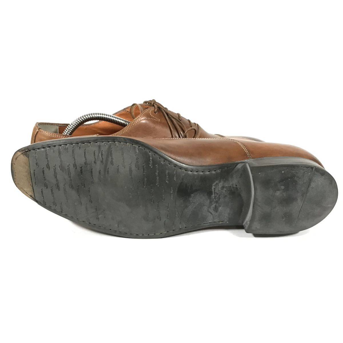 Santoni サントーニ レザー ドレス ダービーシューズ ブラウン SANTONI 