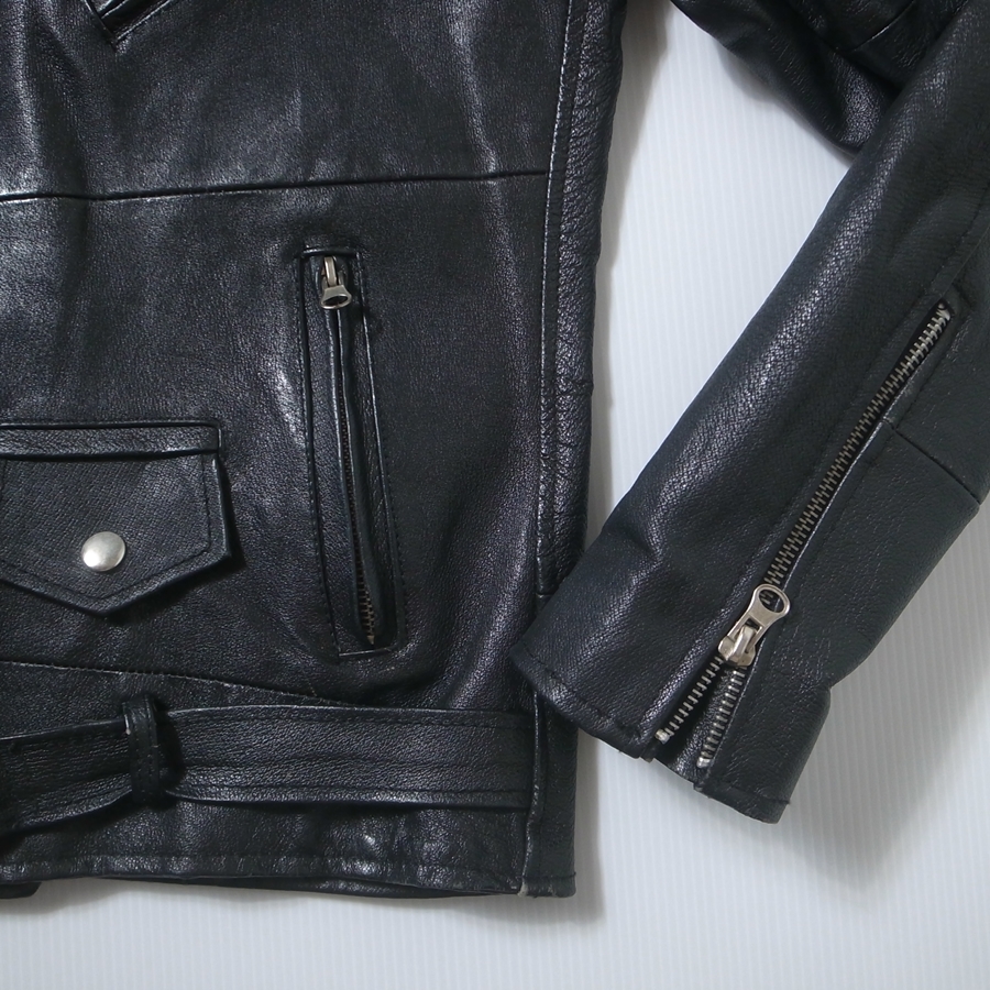 life at your own RISK リスク レザー ダブル ライダースジャケット S