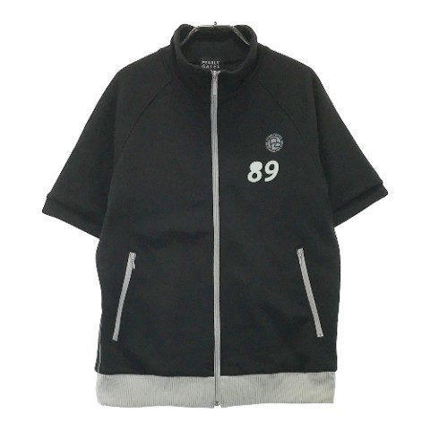 PEARLY GATES パーリーゲイツ 半袖スウェットジャケット ブラック系 3 [240101013966] ゴルフウェア メンズ