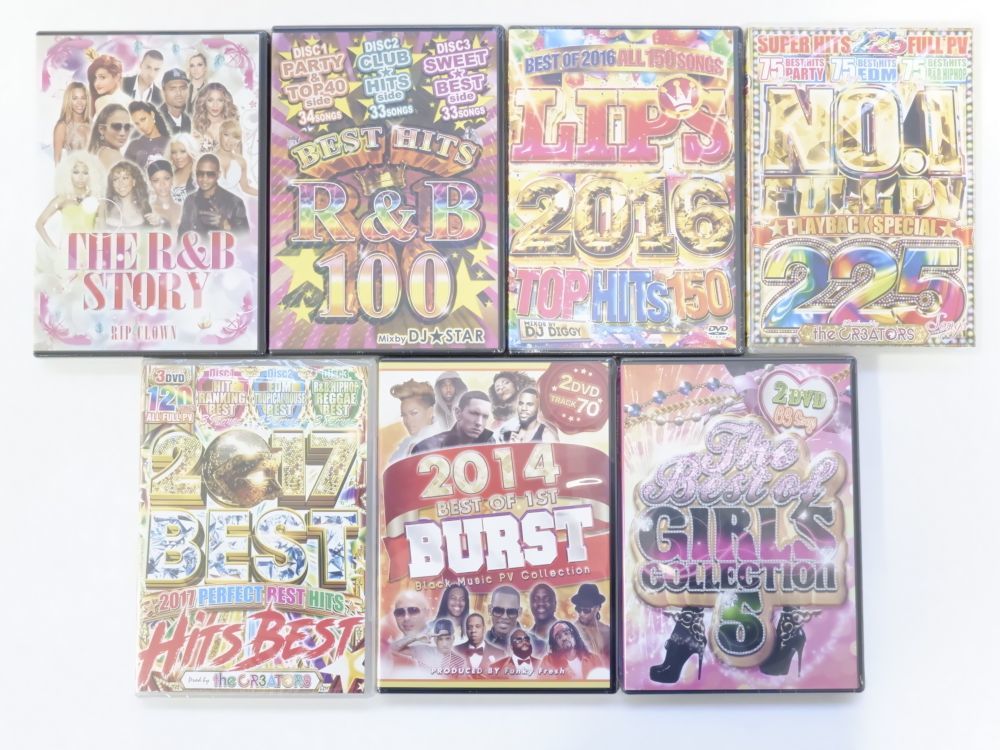 美品　洋楽ヒット曲PV集 DVD 15枚 ミュージックDVD R&B ☆1円スタート 福袋 MixDVD 7枚セット DVD PV MV 洋楽 ミュージック