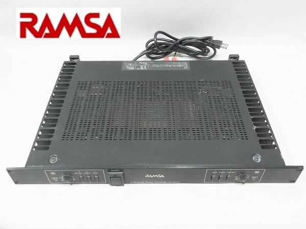 ナショナル RAMSA ステレオパワーアンプ WP-9055A ラムサ アンプ 〇ナショナル RAMSA ラムサ 2chパワーアンプ WP-9055A 動作品 C 【公式