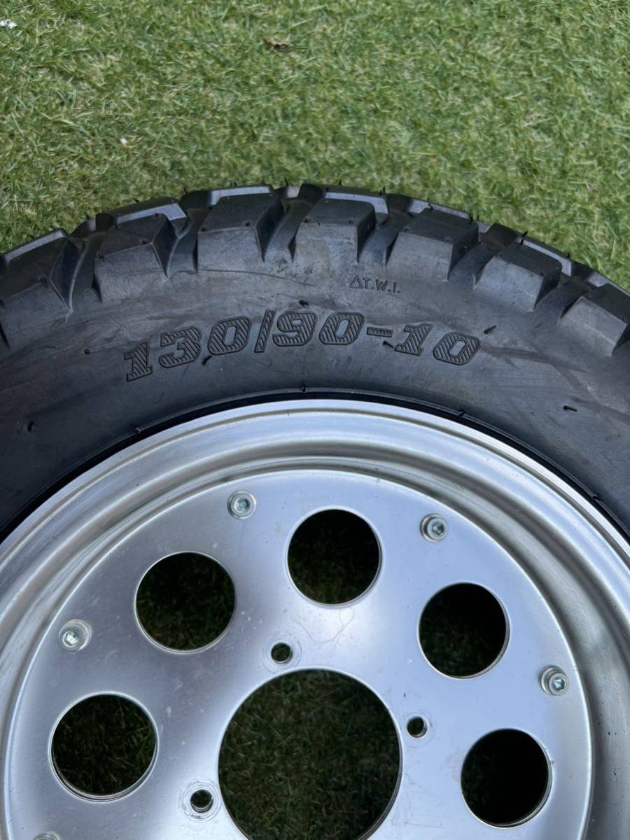 モンキー | 前後セット タイヤほぼ新品 130⁄90-10 の 10インチホイール 