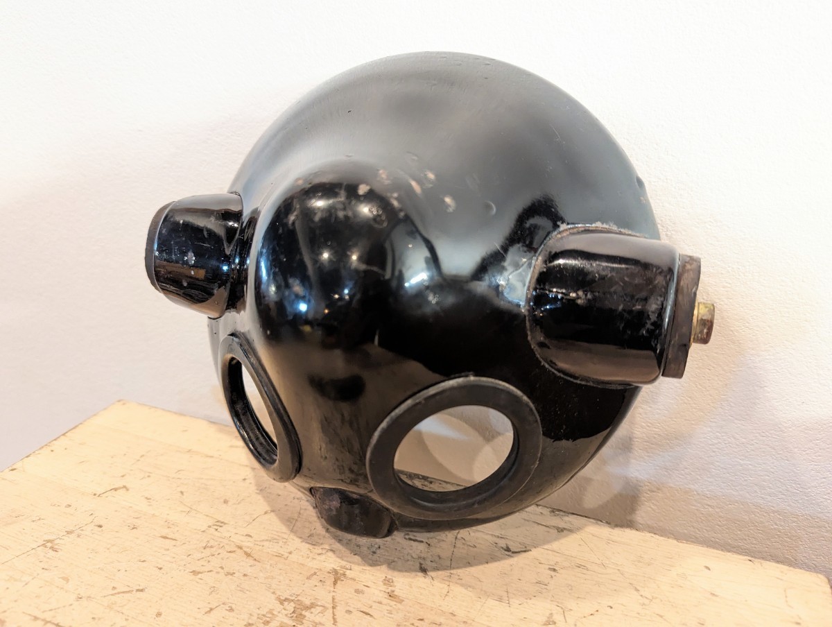 Z系 純正 ライトケース 2穴 ブラック 黒 ヘッドライト ケース 当時物 ノーマル ヤレ 001-0799 Z1 Z2 Z750 FX Z900 KZ900 Z1000 KZ1000 mk2