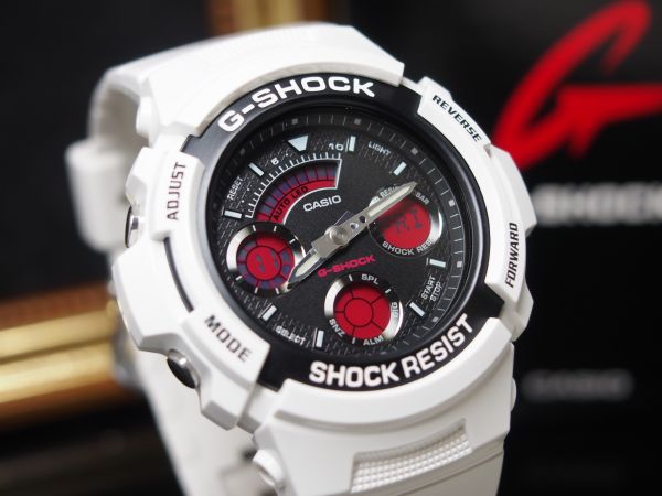 新品 CASIO カシオ g-shock ラバー タイプ 限定 メンズ ホワイト