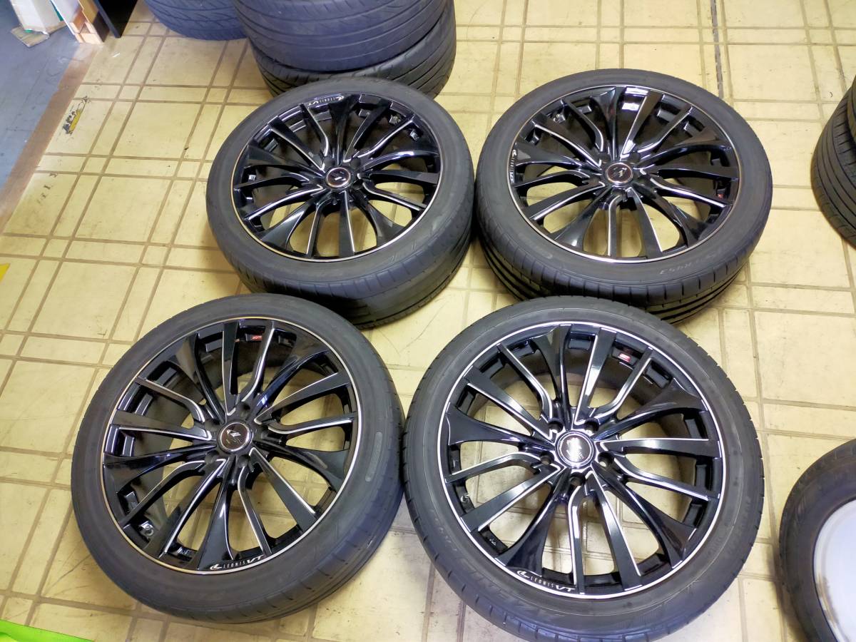 レオニス　美品ホイール　目立つガリ傷無し　アルファード　で装着　２４５－４０－１９　