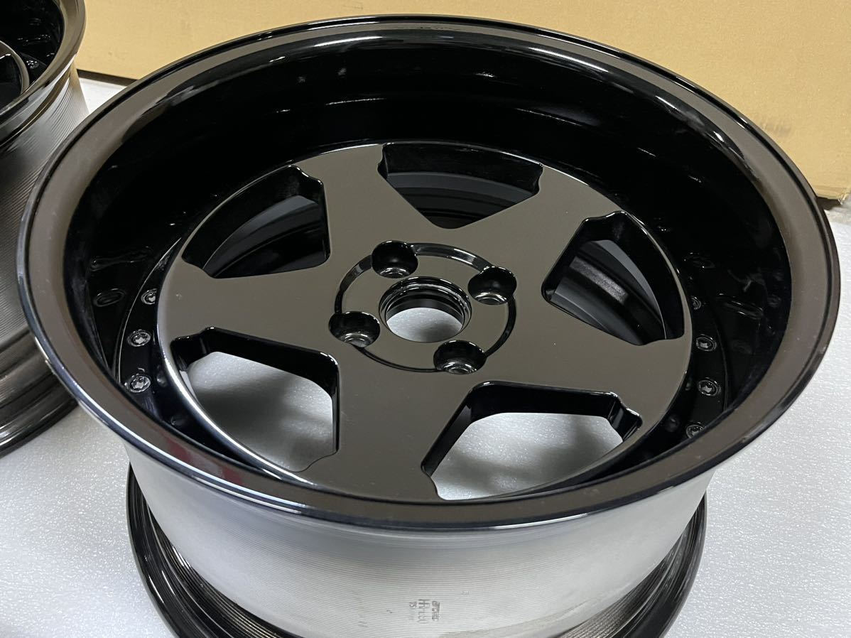 リム塗装後未使用 美品 326POWER ヤバKING メッシュ 16インチ PCD100 