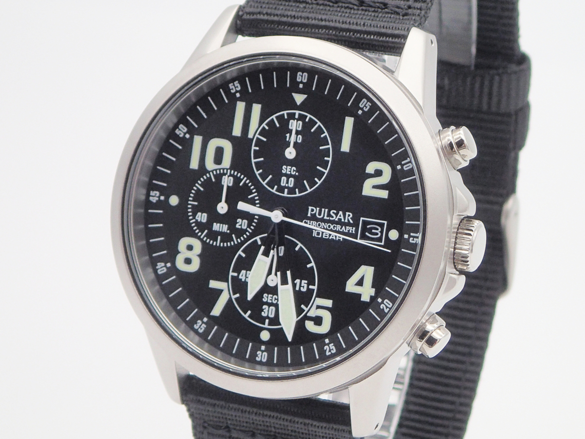 Military Pulsar Watch Seiko G10 Style Chronograph : | PM3129X1 