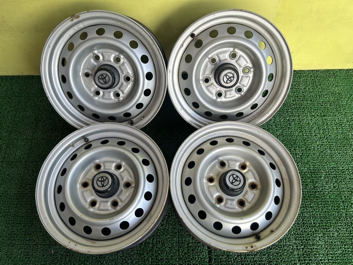 15インチ　トヨタ ハイエース 100系/2WD 純正 スチール 鉄ホイール 6穴 PCD139.7 ET+29 15×5.5J ハブ67mm