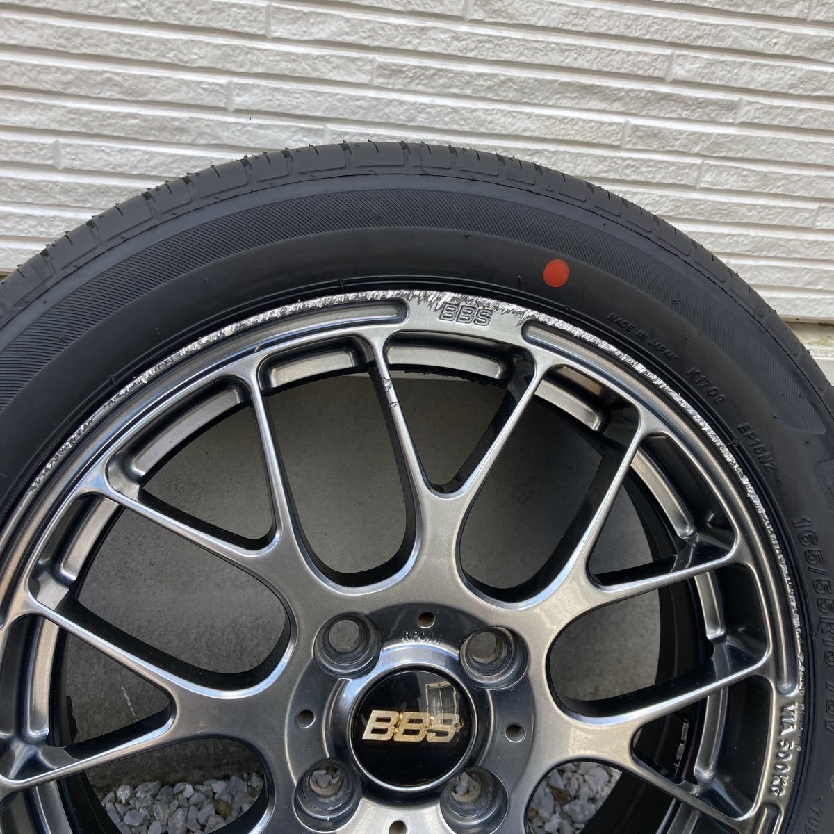 FORGED BBS RP011 ダイヤモンドブラック15インチ 4.5J＋45 PCD100 4穴 