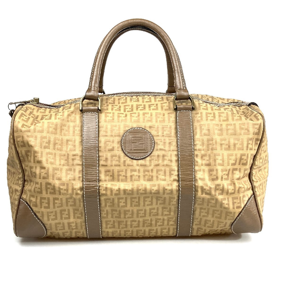 FENDI ズッカ柄 ハンドバッグ 極 美品 FENDI フェンディ ズッカ FF 柄 