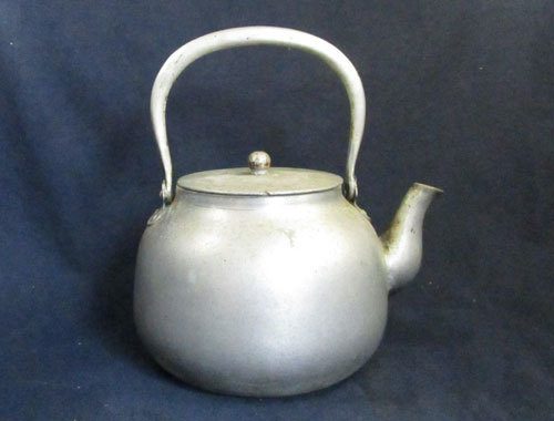 戦中戦後期 ジュラルミン製 薬缶やかん 鉄瓶の代用品 検 第二次世界