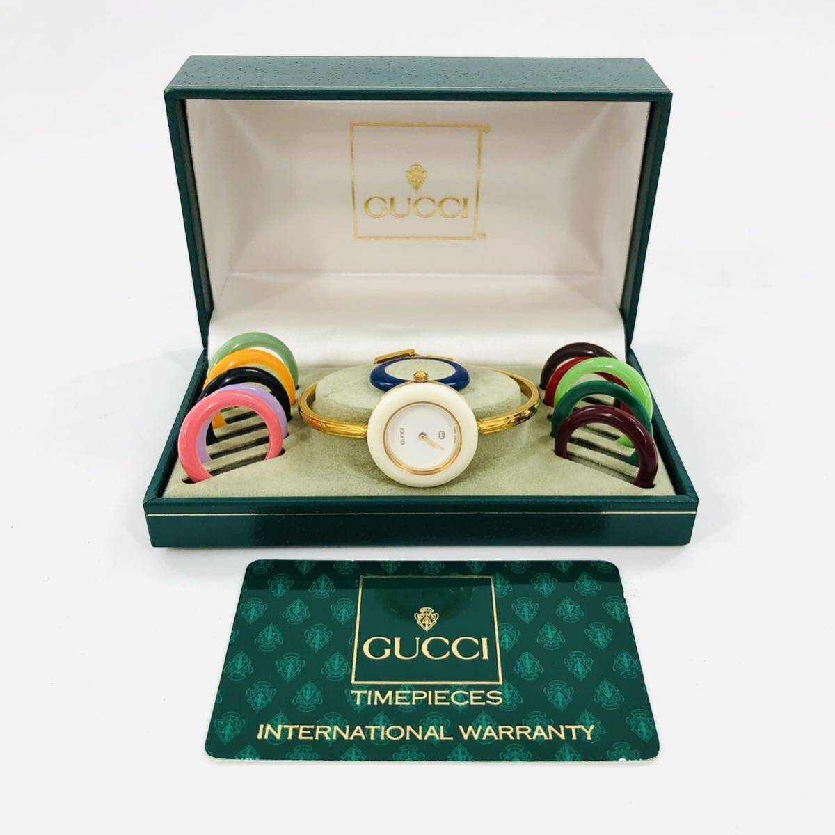 1円～GUCCI グッチ チェンジベゼル用 べゼル 6色 12200 ギャランティ
