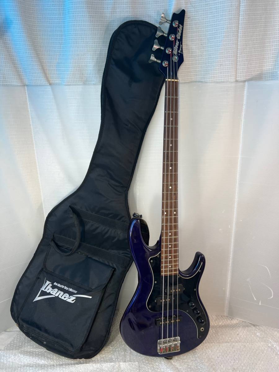Electric BASSギター中古品　※　ＩｂaneＺ　【　SIZE: 全長 113/5cm、ネック 63/5cm、フレット 凡そ85%　】※