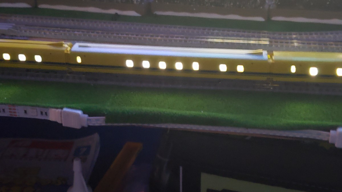 NゲージTOMIXドクターイエロー試験車新幹線8両セット全車両室内灯装備